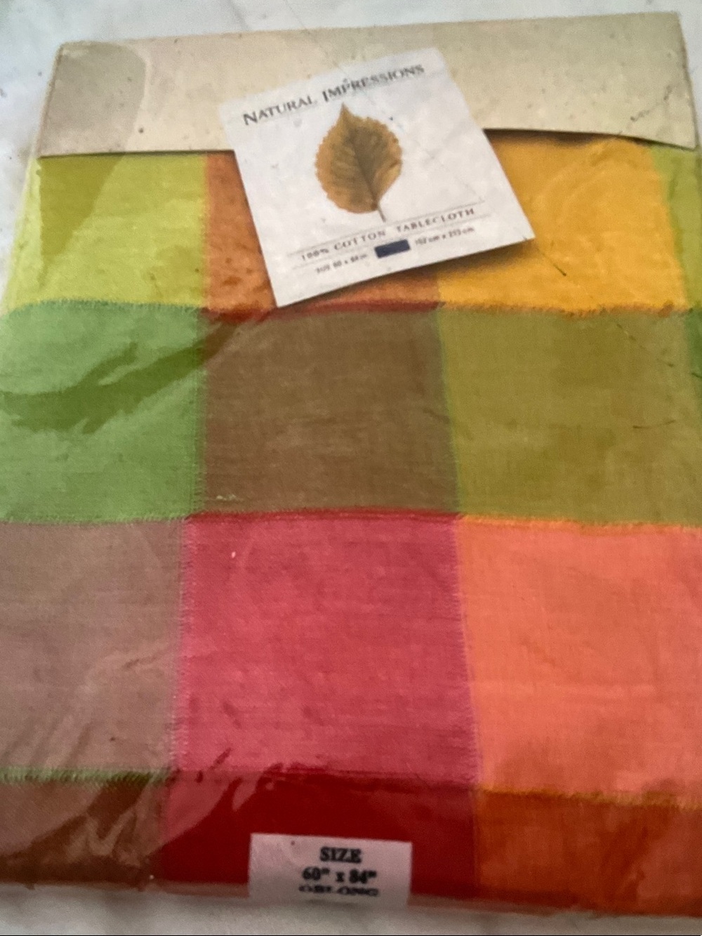 Natural Impressions Tablecloth